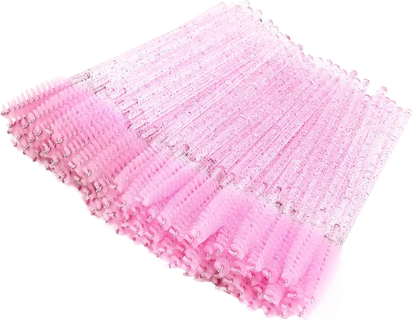 BTYMS 100 Pcs Disposable Eyelash Brush Spoolies Brush Mascara Applicator Lash Wand Lashes Brush Eyebrow Spooly for Extension