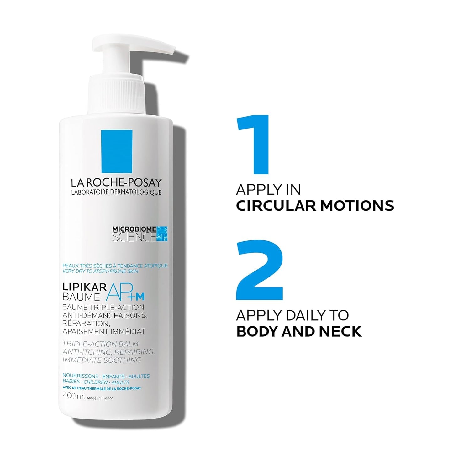 La Roche Posay Face Cream & Body Lotion BUNDLE, Toleriane Dermallergo Creme & Lipikar Baume AP+M, Your Sensitive Skin Hydration Duo, Suitable for Sensitive, Dry to Very Dry Skin, Fragrance-Free