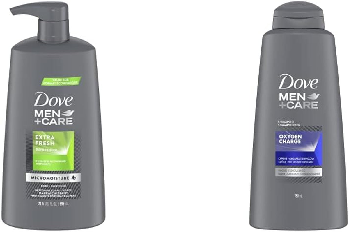Dove Men + Care Body & Face Wash for Cooling Refreshment and Skin Strenghtening Nutrients Extra Fresh Body Wash with Micromoisture Technology 695 Ml