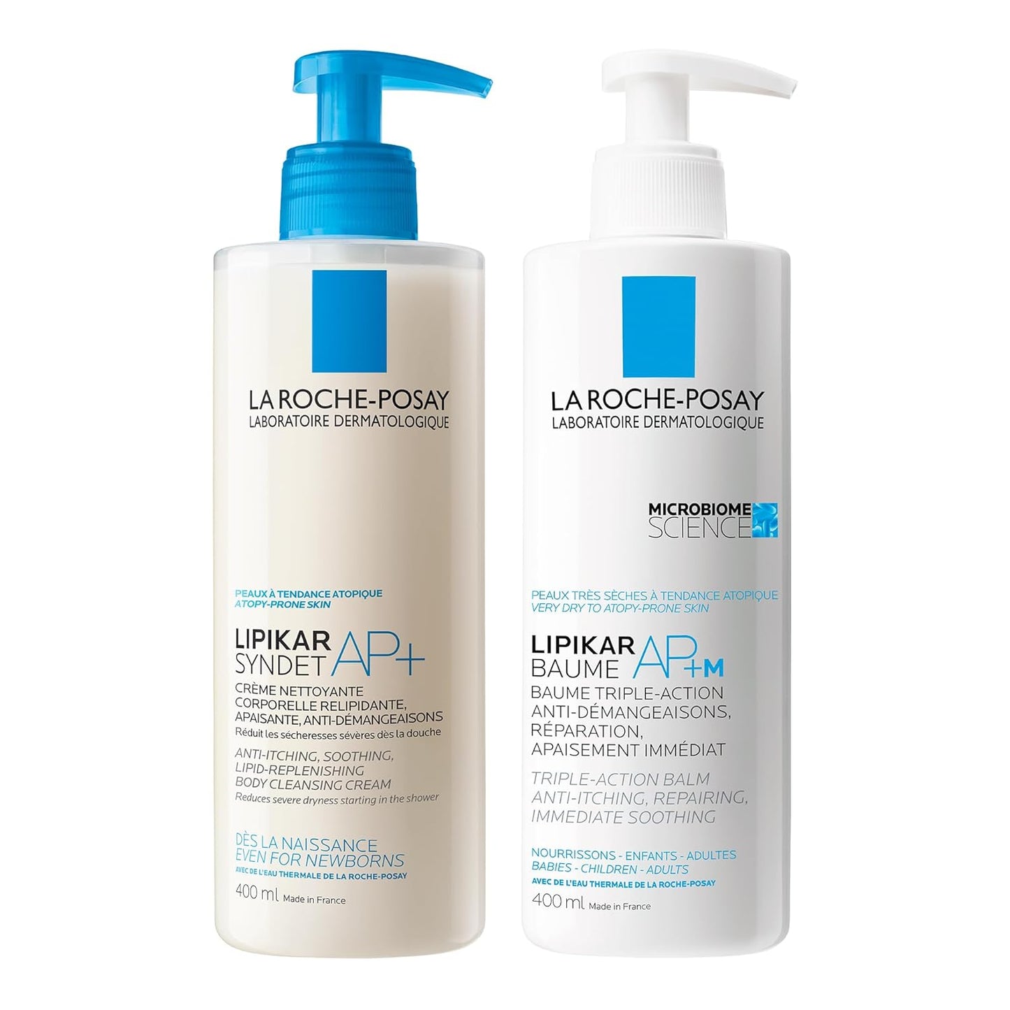 La Roche Posay Face Cream & Body Lotion BUNDLE, Toleriane Dermallergo Creme & Lipikar Baume AP+M, Your Sensitive Skin Hydration Duo, Suitable for Sensitive, Dry to Very Dry Skin, Fragrance-Free