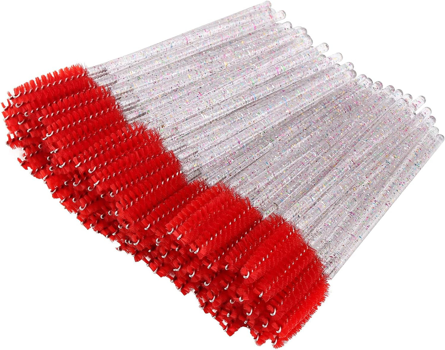 BTYMS 100 Pcs Disposable Eyelash Brush Spoolies Brush Mascara Applicator Lash Wand Lashes Brush Eyebrow Spooly for Extension