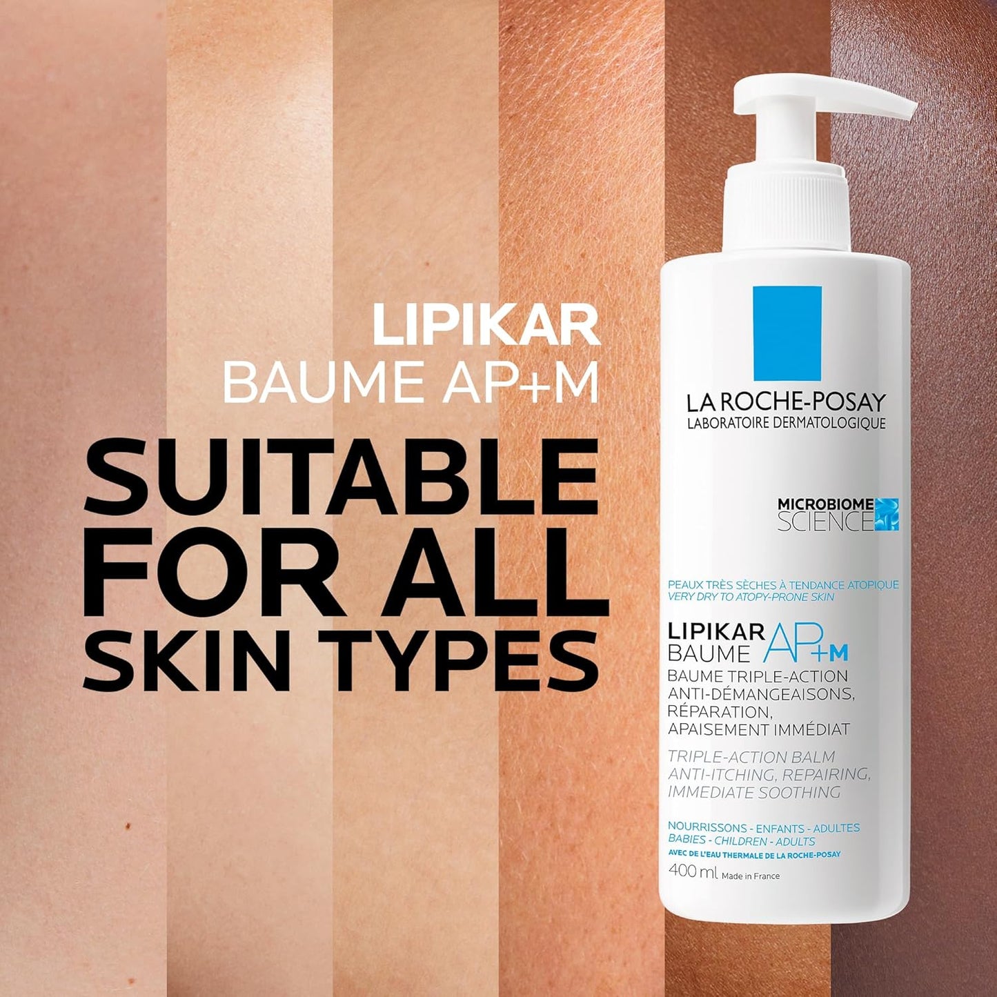 La Roche Posay Face Cream & Body Lotion BUNDLE, Toleriane Dermallergo Creme & Lipikar Baume AP+M, Your Sensitive Skin Hydration Duo, Suitable for Sensitive, Dry to Very Dry Skin, Fragrance-Free