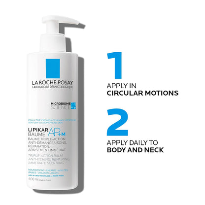 La Roche Posay Face Cream & Body Lotion BUNDLE, Toleriane Dermallergo Creme & Lipikar Baume AP+M, Your Sensitive Skin Hydration Duo, Suitable for Sensitive, Dry to Very Dry Skin, Fragrance-Free