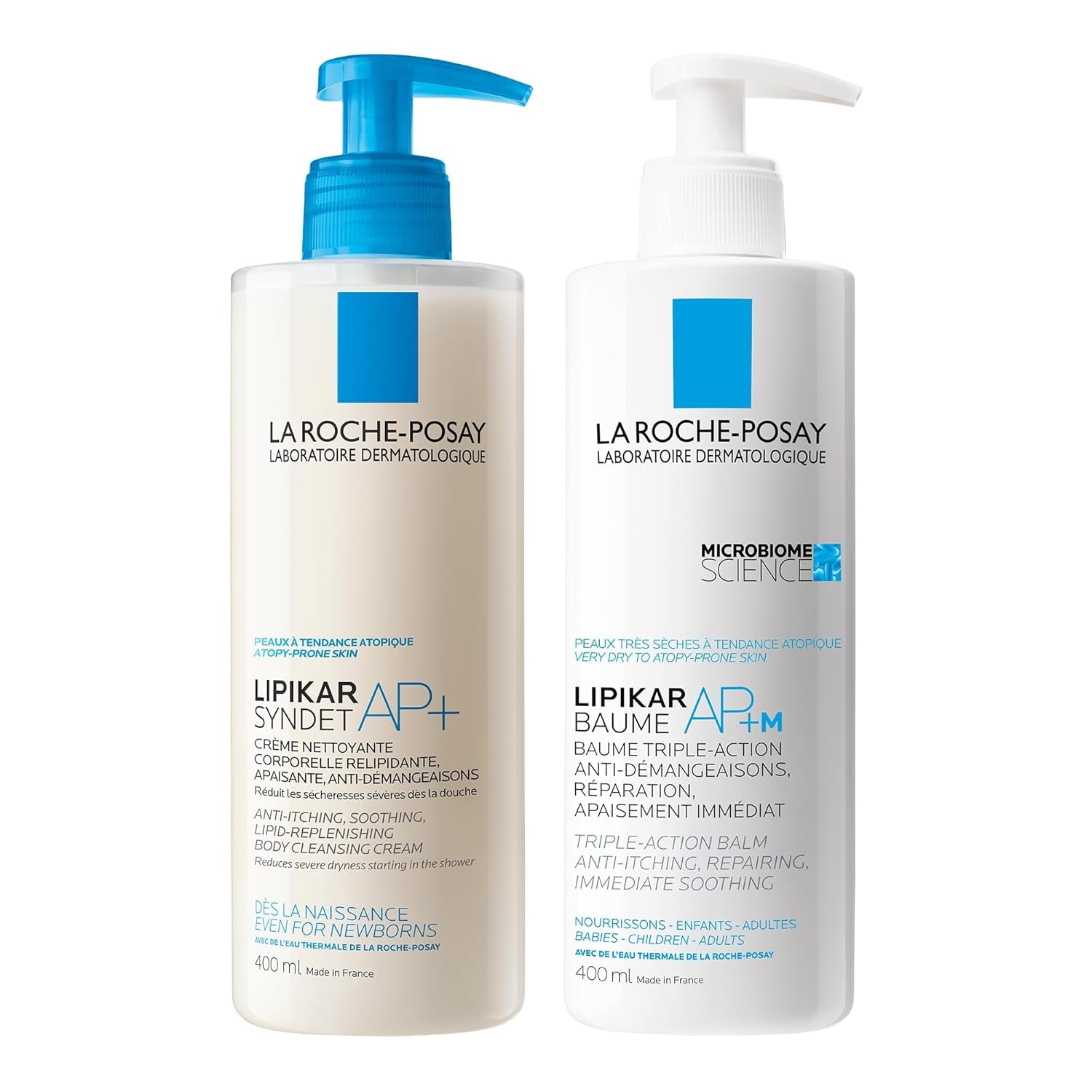 La Roche Posay Face Cream & Body Lotion BUNDLE, Toleriane Dermallergo Creme & Lipikar Baume AP+M, Your Sensitive Skin Hydration Duo, Suitable for Sensitive, Dry to Very Dry Skin, Fragrance-Free