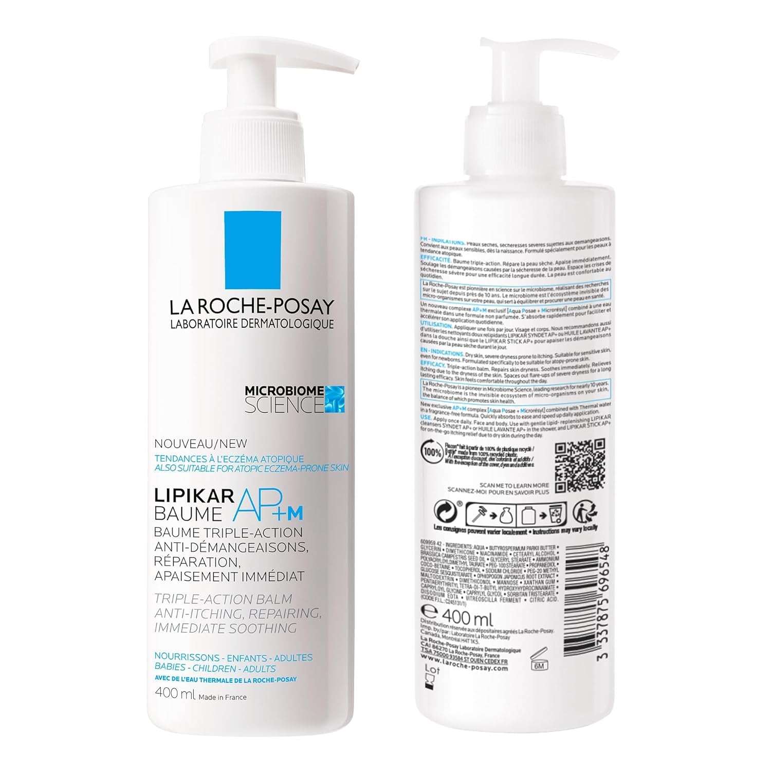 La Roche Posay Face Cream & Body Lotion BUNDLE, Toleriane Dermallergo Creme & Lipikar Baume AP+M, Your Sensitive Skin Hydration Duo, Suitable for Sensitive, Dry to Very Dry Skin, Fragrance-Free