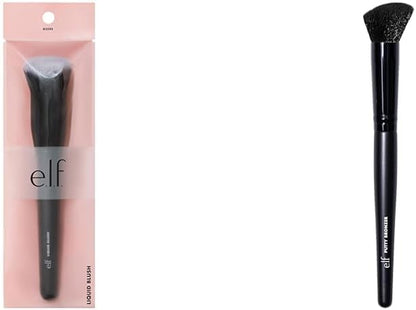 E.L.F. Camo Liquid Blush Brush, Angled Blush Brush Ideal for Applying & Blending Colours on Cheeks, Soft, Dense Bristles, Vegan & Cruelty-Free