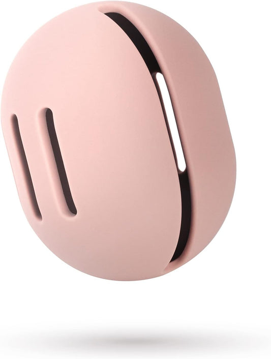 FERYES Makeup Sponge Holder – Shatterproof Eco-Friendly Silicone Beauty Make up Blender Case for Travel - Pink